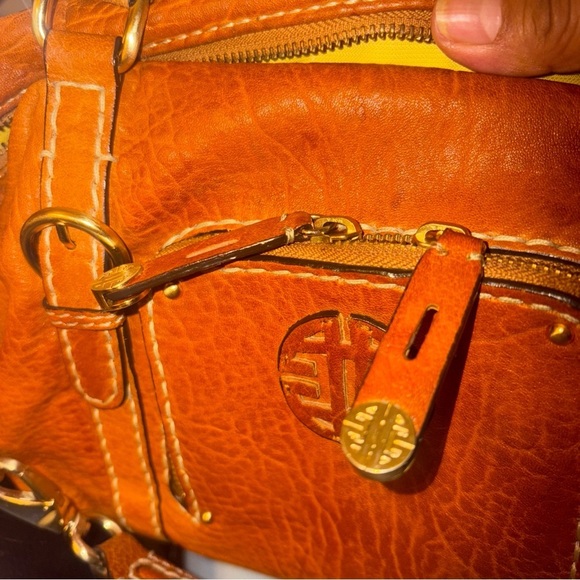 VINTAGE (LIKE NEW )ANTONIO MELANI Leather Satchel Bag, made of fine leather - Picture 5 of 17